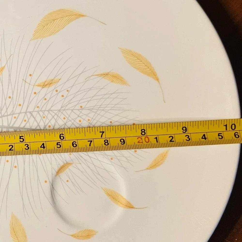 Eva Zeisel Hallcraft Century Autumn Leaves Snack Plate Mid Century Modern MCM
